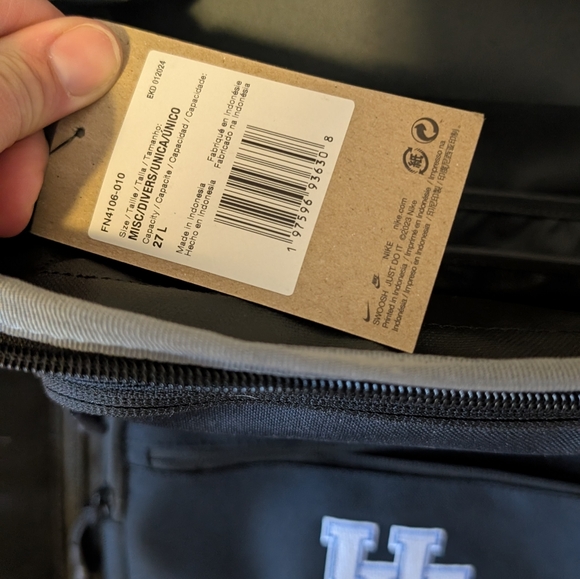 NWT Nike University Of Kentucky Black Backpack - Picture 3 of 7